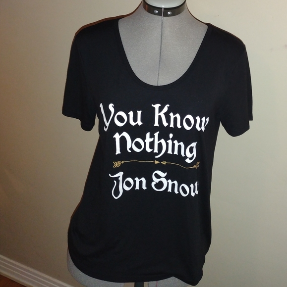 HBO Game of Thrones T Shirt, Game of Thrones You Know Nothing Jon Snow T Shirt - Picture 9 of 9